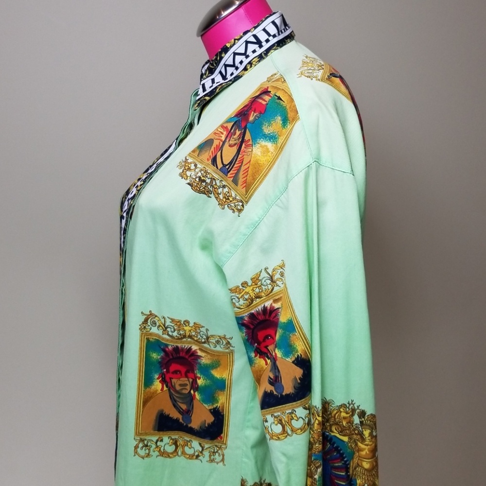 Rare Vintage Original Gianni Versace shirt 44 - Picture 3 of 7